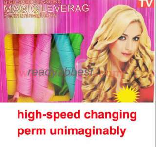 18 pcs Magic Leverag Circle Hair Styling Roller Curler  