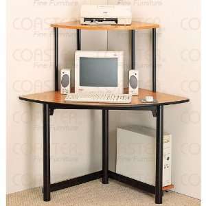  Corner Computer Desk in Wood/Metal Finish: Home & Kitchen