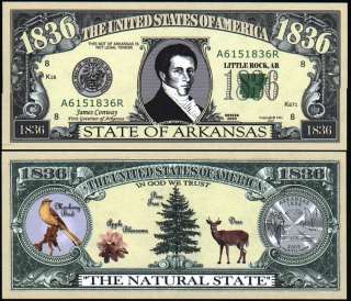 50 + 1 STATE BILL SET w/ pic of Quarter, Bird, Tree +++  