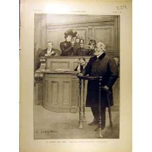  1901 Court Gelo Deschanel Trial French Print