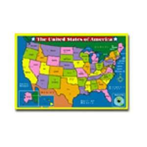   Educational Floor Jigsaw Puzzle U.S. United States Map: Toys & Games