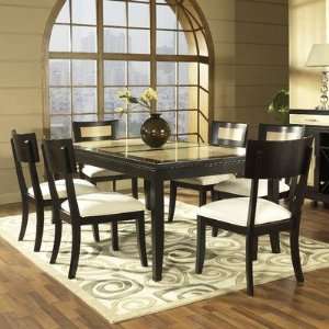   Piece Dining Set in Natural Maple and Merlot