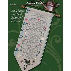  All things Bright & Beautiful Banner   Cross Stitch 