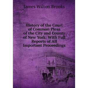   Full Reports of All Important Proceedings James Wilton Brooks Books