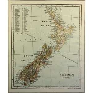  Collier map of New Zealand (1907)