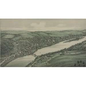   Cityscape Poster   Tidioute Warren County Pennsylvania. 1896 24 X 14