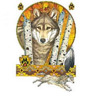 New Native American Indian Wolf White T Shirt Design All Mens & Women 