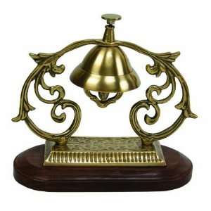 Brass Service Desk Bell Dinner Hotel Counter Decor Call 