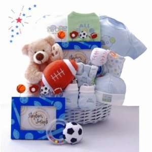  All In The Game Baby Gift Basket Baby