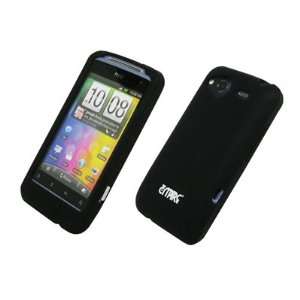  EMPIRE Black Silicone Skin Case Cover for HTC Salsa: Cell 
