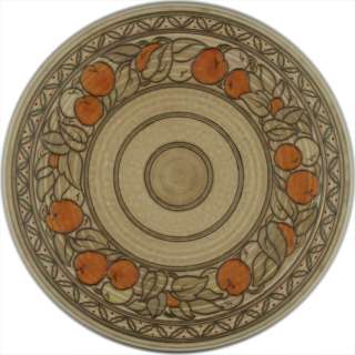 Charlotte Rhead Crown Ducal Fruit Border Plate Charger  