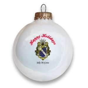  Alpha Phi Omega Holiday Ball Ornament: Home & Kitchen