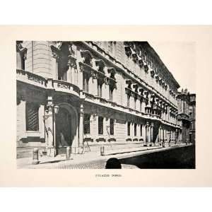  1906 Print Palazzo Doria Pamphilj Art Gallery Building 