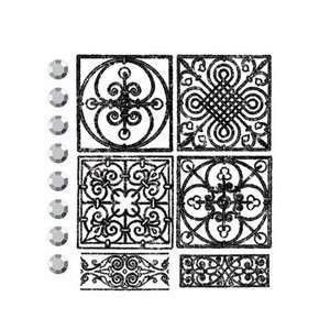  Prima   Clear Acrylic Stamps and Self Adhesive Jewels 