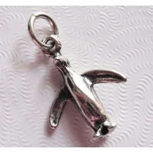  Penguin, Traditional, Sterling Silver Charm Great for 