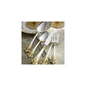 Grande Baroque Gold Accent Butter Spreader with Hollow 