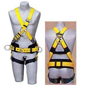 Medium Construction Cross Over Style Full Body Harness With Pass Thru 