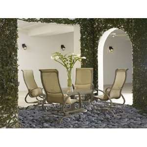   Patio Aluminum Lounge Set Textured Desert Finish Patio, Lawn & Garden