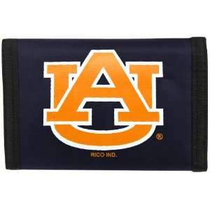    Auburn Tigers Navy Nylon Tri Fold Wallet: Sports & Outdoors