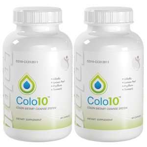 Colo10 Colon Cleanse Diet Weight Loss Psylium Husks, Lemon Peel, Senna 