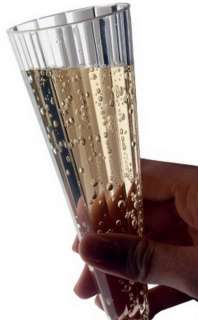 New 120 Clear Champagne Flutes 5 oz plastic glasses  