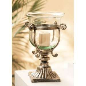   12 Glass Hurricane Style Votive Table Candle Holder: Home Improvement