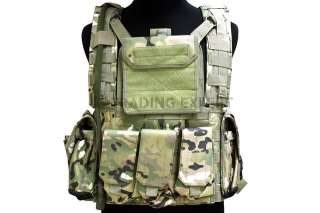 US Assault Green Camo Vest w Water Reservoir VT 02 GC  