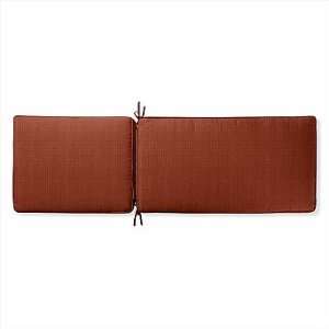 Double piped Chaise Cushion in Crypton Red   80 x 26 