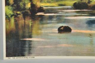 Vintage R. Atkinson Fox The Approaching Storm Mountain River 