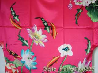 Women Silk Kimono Hand Made Painted Kaftan Robe Gown,Wa  