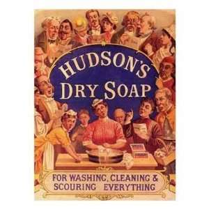   Hudson Soap   Artist Vintage Americana   Poster Size 16 X 20 inches