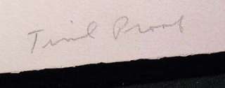 Nancy Denison White Tulip Signed & Numbered Art Serigraph, flower 