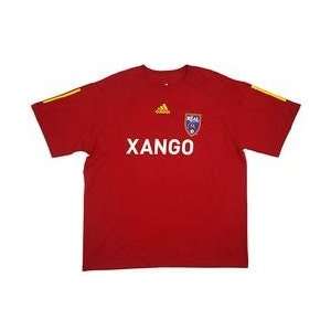 adidas Real Salt Lake Short Sleeve Home Player T Shirt   Red Extra 