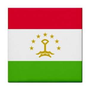 Tajikistan Flag Tile Trivet