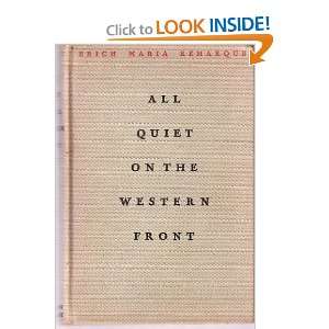    All Quiet on the Western Front Erich Maria Remarque Books