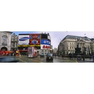 Commercial Signs on Buildings, Piccadilly Circus, London, England 