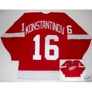  VLADIMIR KONSTANTINOV Red Wings Jersey 1997 CUP PATCH   X 