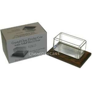  Wood Bottom Mirrored Clear Display Case 1:64 Scale Nascar 