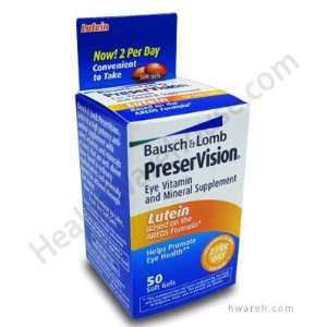  PreserVision Lutein Eye Vitamin   50 Softgels Health 