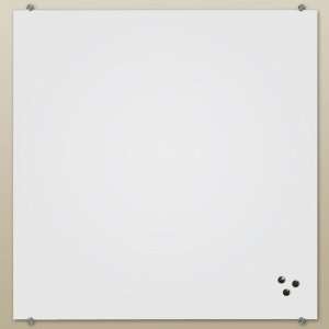  Visionary Magnetic Glass Board in Glossy White Width 36 