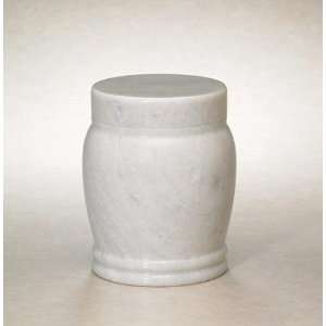  NATURAL WHITE MARBLE CREMATION URN DEVOTION CLASSIC 