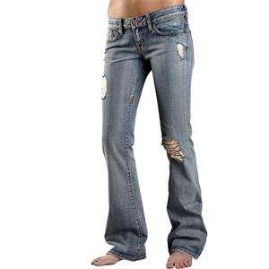  Fox Racing Womens Dylan Bootcut Fit Jeans   11/Stonewash 