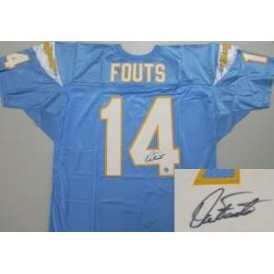 Autographed Dan Fouts Uniform   Blue:  Sports & Outdoors