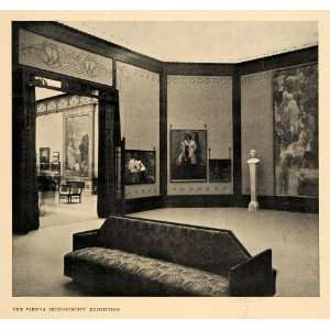  1900 Print Vienna Austrian Artist Secession Art Gallery 