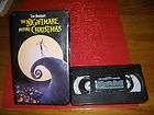 the nightmare before christmas vhs  
