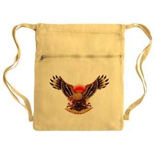  Messenger Bag Sack Pack Yellow Tattoo Eagle Freedom On 