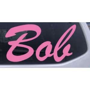 Bob Car Window Wall Laptop Decal Sticker    Pink 18in X 9.6in
