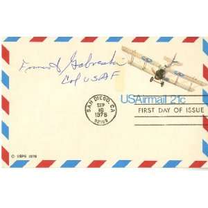  Gabby Gabreski WWII Top American Fighter Ace Autographed 