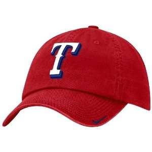  Nike Texas Rangers Red Stadium Adjustable Hat: Sports 
