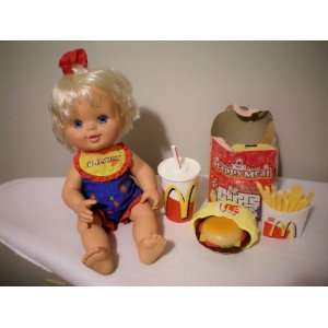 VINTAGE    McDonalds Happy Meal Girl Doll and Happy Meal    as shown
